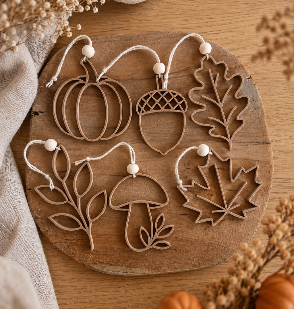 Herfstdecoratie hangend 6 stuks - verkrijgbaar in diverse kleuren