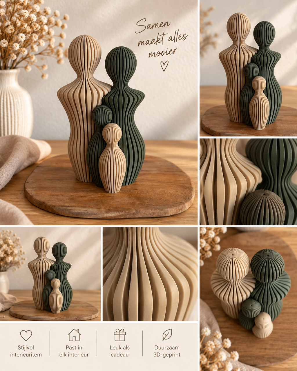 3d geprint gezin